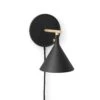Audo Cast Sconce Wall Lamp M. Diffuser Black 2 Audo Cast Sconce Wall Lamp M. Diffuser Black -Teddyssmith shop 1251539 Cast Scone Wall Lamp Dimmer Angle p