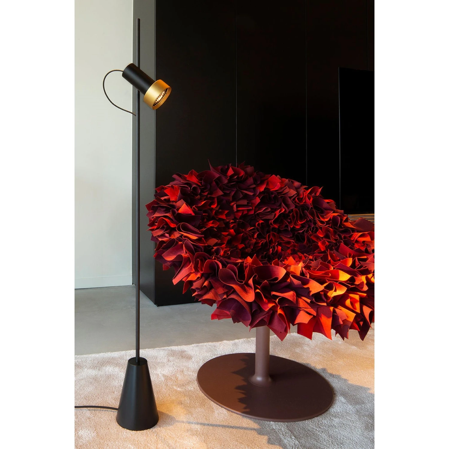 Trizo 21 2Thirty Floor 2 Floor Lamp Dimmable Black/ Gold Ring 7 Trizo 21 2Thirty Floor 2 Floor Lamp Dimmable Black/ Gold Ring - Image 5