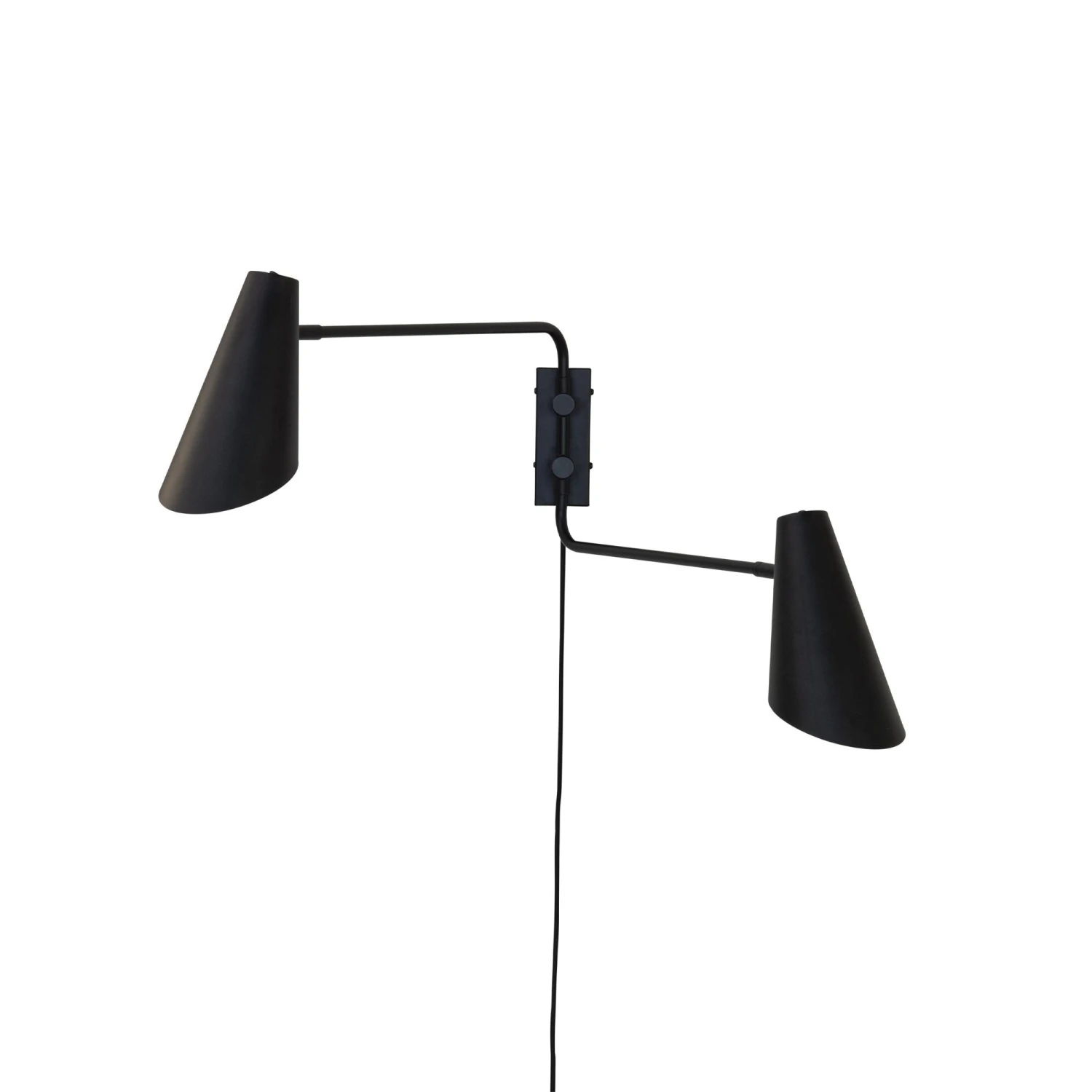 Dyberg Larsen Cale Wall Lamp With 2 Arms Black 4 Dyberg Larsen Cale Wall Lamp With 2 Arms Black - Image 2