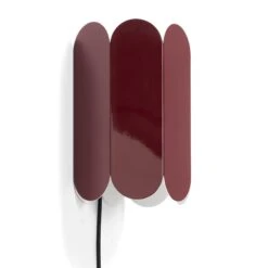 HAY Arcs Switch Wall Lamp Maroon