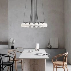 Astep Model 2109/24/14 Ceiling Light Black -Teddyssmith shop Astep model 2109 Opaline Spheres Miljo1 min p