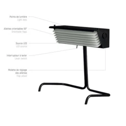 Biny 231 Table Lamp Black & White -Teddyssmith shop BINY N231 Bordlampe Funktionaliteter p