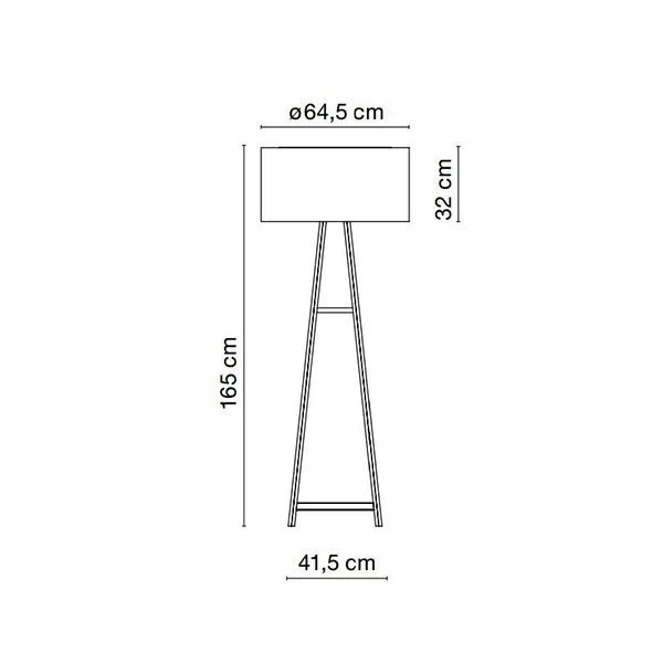 Marset Cala P 165 Floor Lamp Natural Oak 4 Marset Cala P 165 Floor Lamp Natural Oak - Image 2