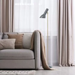 Cph Lighting Oblique Floor Lamp Petroleum Blue -Teddyssmith shop CphLighting Oblique Floor Brass Flint 1 p