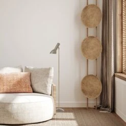 Cph Lighting Oblique Floor Lamp Petroleum Blue -Teddyssmith shop CphLighting Oblique Floor Brass Sand 3 p