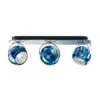 Fabbian Beluga Wall & Ceiling Light Triple Blue