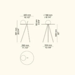 Estiluz Circ Floor Lamp Black -Teddyssmith shop Estiluz Circ Bordlampe M 3725 Stregtegning p