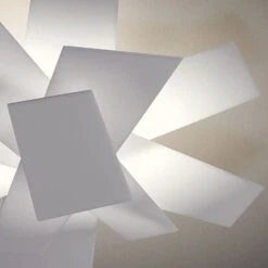 Foscarini Big Bang Ceiling Lamp/Wall Lamp White -Teddyssmith shop Foscarini Big Bang Loft Hvid Stemning p