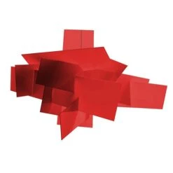 Foscarini Big Bang Ceiling Lamp/Wall Lamp Red