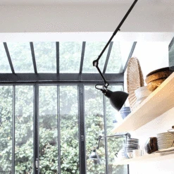 Lampe Gras N302 Ceiling Lamp Mat Black & Raw Copper/white -Teddyssmith shop Lampe gras N302 Mat Sort og Mat Sort Miljo billed p