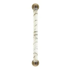 Lee Broom Tube Wall Lamp Carrara Marble/Brass
