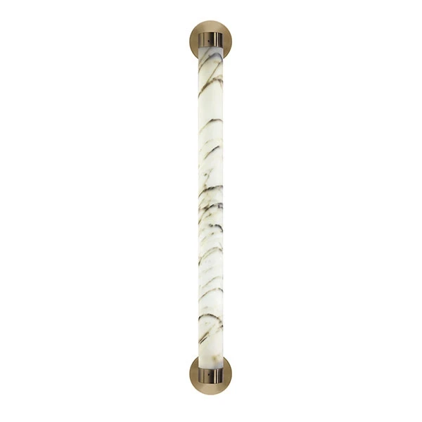 Lee Broom Tube Wall Lamp Carrara Marble/Brass 3 Lee Broom Tube Wall Lamp Carrara Marble/Brass
