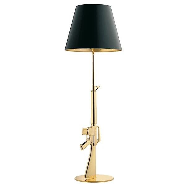 Flos Lounge Gun Floor Lamp Gold 3 Flos Lounge Gun Floor Lamp Gold