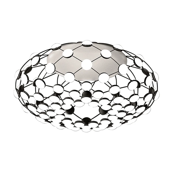 Luceplan Mesh Ceiling Lamp Ø72 Black 3 Luceplan Mesh Ceiling Lamp Ø72 Black