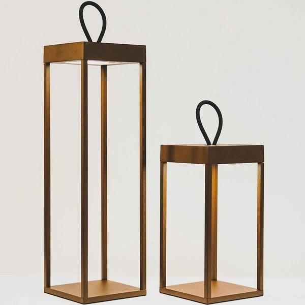 Loom Design LUCERNA 50 Battery Lamp CORTEN 4 Loom Design LUCERNA 50 Battery Lamp CORTEN - Image 2