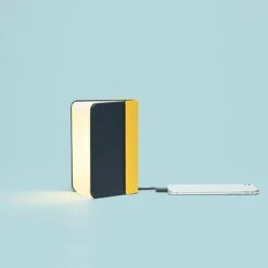 Lumio + Mini Table Lamp Yellow/ Navy -Teddyssmith shop Lumio Mini Gul navy p