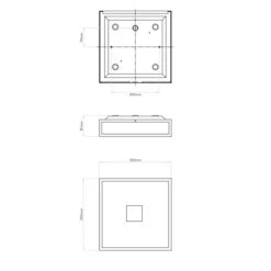 Astro Mashiko Square 300 Bathroom Light LED Bronze 7 Astro Mashiko Square 300 Bathroom Light LED Bronze -Teddyssmith shop MachikoSquare 300 led p
