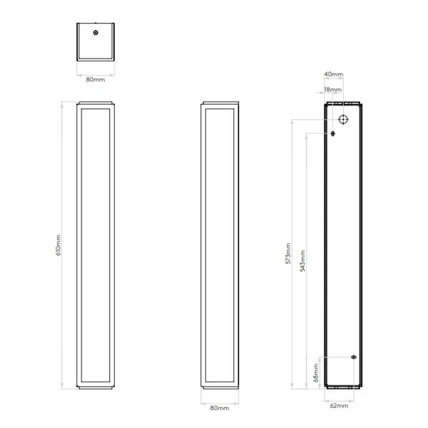 Astro Mashiko 600 Bathroom Light LED Bronze 5 Astro Mashiko 600 Bathroom Light LED Bronze - Image 3