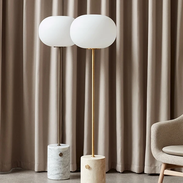 Audo JWDA Floor Lamp Travertine Marble & Brass 8 Audo JWDA Floor Lamp Travertine Marble & Brass - Image 6