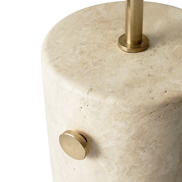Audo JWDA Floor Lamp Travertine Marble & Brass 4 Audo JWDA Floor Lamp Travertine Marble & Brass - Image 2