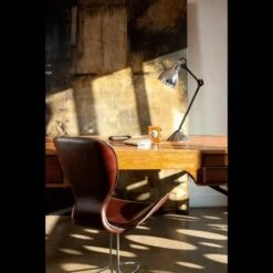 Lampe Gras N205 Table Lamp Mat Black & Chrome -Teddyssmith shop N205 BL CH STEMNING p