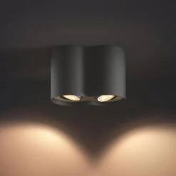 Philips Hue Pillar Double Spot Black 14 Philips Hue Pillar Double Spot Black -Teddyssmith shop Pillar Dobbel Sort Stemning p