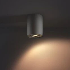 Philips Hue Pillar Single Spot Black Excl. Damper -Teddyssmith shop Pillar Single Sort Stemning p