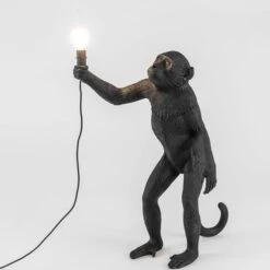 Seletti Monkey Standing Table Lamp Black Outdoor -Teddyssmith shop Seletti Monkey Bordlampe Sort2 p
