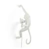 Seletti Monkey Hanging Right Wall Lamp White -Teddyssmith shop Seletti Monkey Hanging Right Vaeglampe HVID p
