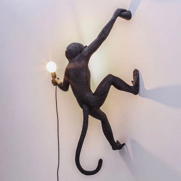 Seletti Monkey Hanging Right Wall Lamp Black Outdoor 8 Seletti Monkey Hanging Right Wall Lamp Black Outdoor - Image 6