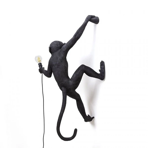 Seletti Monkey Hanging Right Wall Lamp Black Outdoor 5 Seletti Monkey Hanging Right Wall Lamp Black Outdoor - Image 3