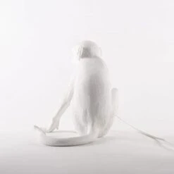 Seletti Monkey Sitting Table Lamp White 11 Seletti Monkey Sitting Table Lamp White -Teddyssmith shop Seletti Monkey Sitting Bordlampe Hvid p