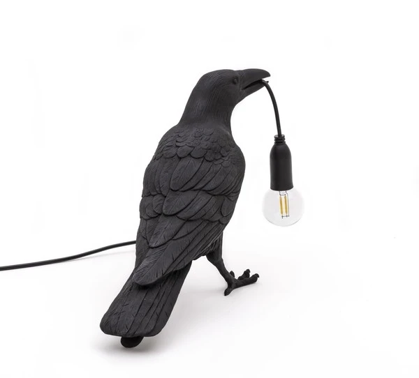 Seletti Bird Waiting Table Lamp Black 5 Seletti Bird Waiting Table Lamp Black - Image 3