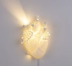 Seletti Heart Wall Lamp White -Teddyssmith shop Seletti Heart Vaeglampe Hvid 2 p