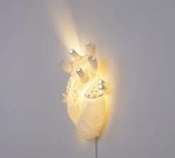 Seletti Heart Wall Lamp White -Teddyssmith shop Seletti Heart Vaeglampe Hvid 6 p