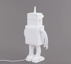 Seletti Robot Table Lamp White -Teddyssmith shop Seletti Robot Bordlampe i hvid Bag 2 p