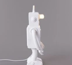 Seletti Robot Table Lamp White -Teddyssmith shop Seletti Robot Bordlampe i hvid Side 2 p