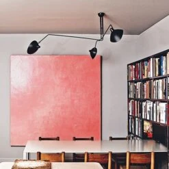 Serge Mouille Plafonnier 3 Ceiling Light Black & Brass -Teddyssmith shop Serge Mouille 3arm Loftlampe miljoe3 min p