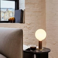 Tala Knuckle Table Lamp Walnut M. Sphere IV Bulb 10 Tala Knuckle Table Lamp Walnut M. Sphere IV Bulb -Teddyssmith shop Tala Knuckle Bordlampe Valnoed Sphere miljoe p