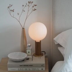 Tala Knuckle Table Lamp Walnut M. Sphere IV Bulb 11 Tala Knuckle Table Lamp Walnut M. Sphere IV Bulb -Teddyssmith shop Tala Knuckle Bordlampe Valnoed Sphere miljoe2 p