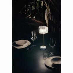 SLAMP Accordéon Portable Lamp Transparent/White -Teddyssmith shop accordeon battery on set 06 p