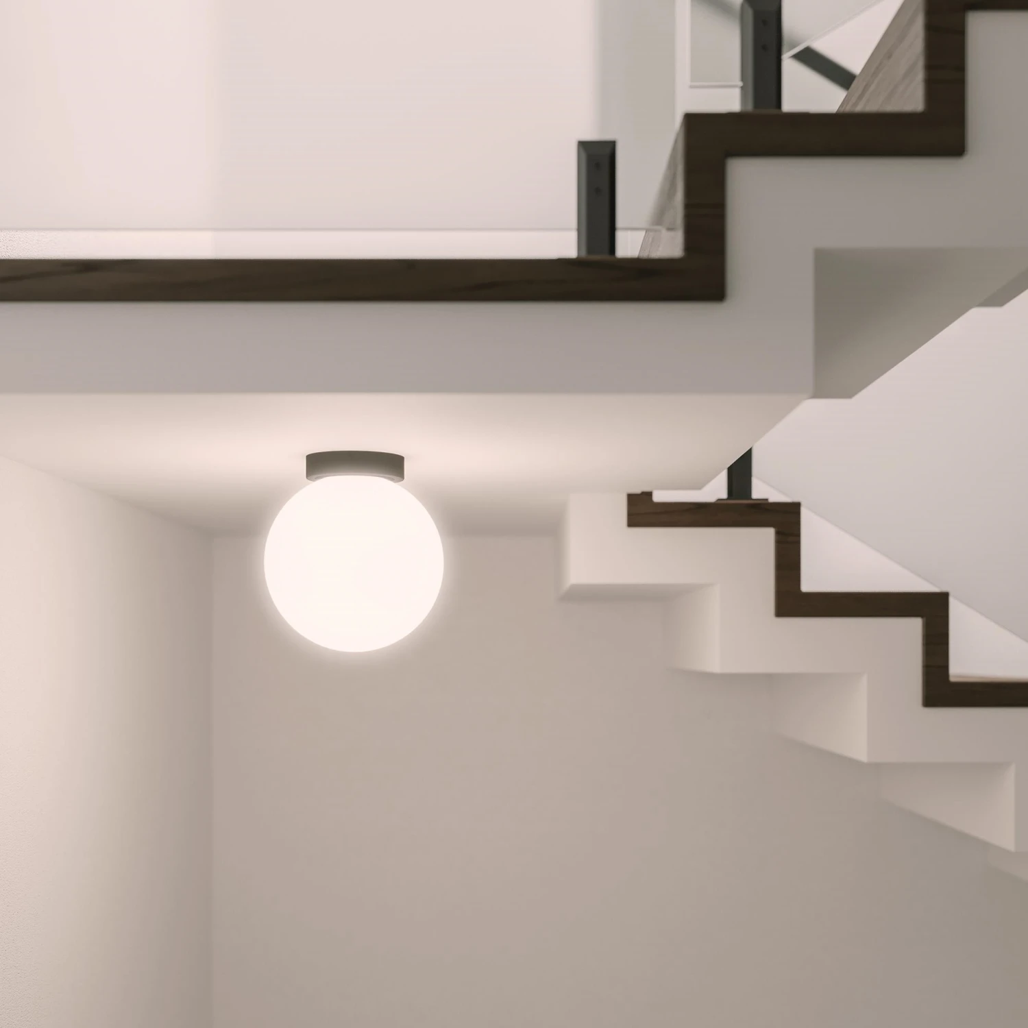 Nemo Asteroid Ceiling Light Chrome/ Opal 4 Nemo Asteroid Ceiling Light Chrome/ Opal - Image 2