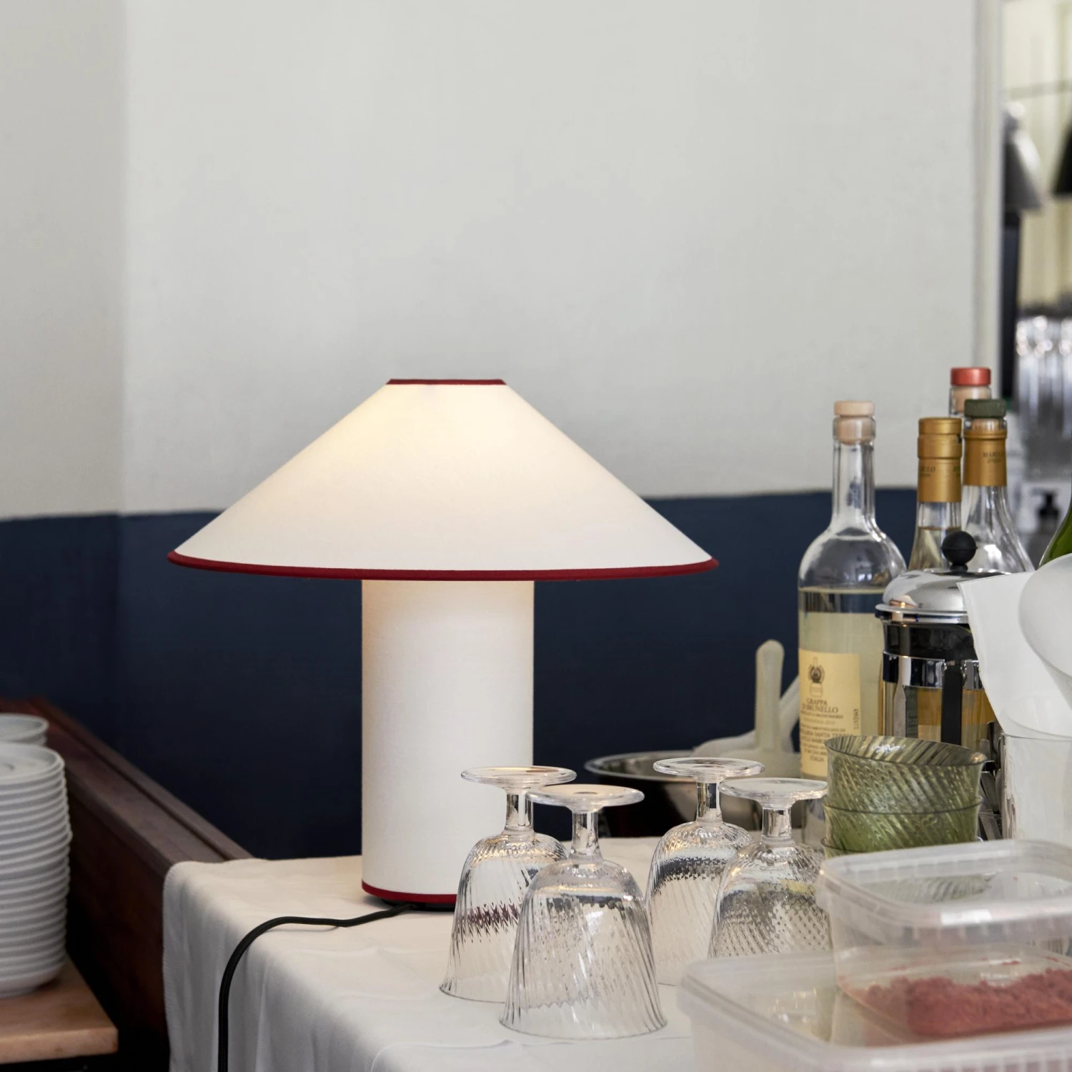 &Tradition Colette ATD6 Table Lamp White/Merlot 9 &Tradition Colette ATD6 Table Lamp White/Merlot - Image 7