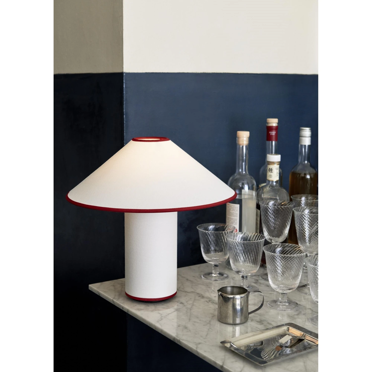 &Tradition Colette ATD6 Table Lamp White/Merlot 8 &Tradition Colette ATD6 Table Lamp White/Merlot - Image 6