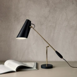 Northern Birdy Table Lamp Black -Teddyssmith shop birdyblackgoldtable p