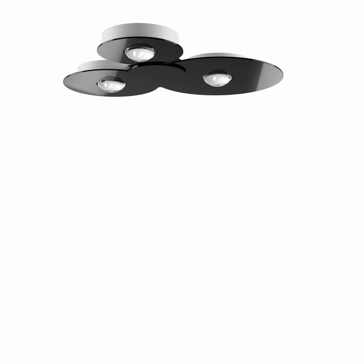 Lodes Bugia Triple 2700K Ceiling Light Black 3 Lodes Bugia Triple 2700K Ceiling Light Black