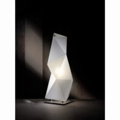 SLAMP Diamond Table Lamp Small White -Teddyssmith shop diamond table small p