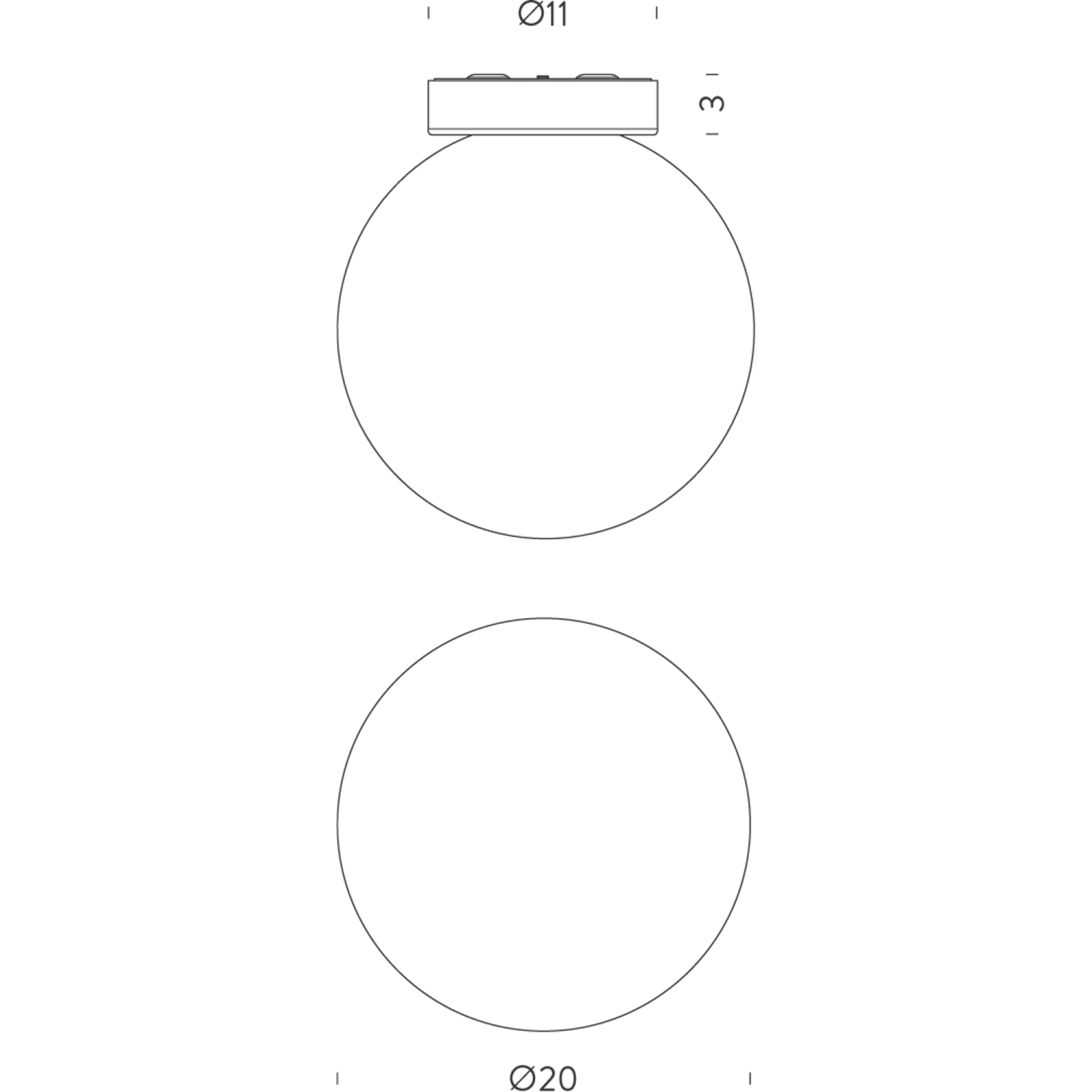 Nemo Asteroid Ceiling Light Chrome/ Opal 6 Nemo Asteroid Ceiling Light Chrome/ Opal - Image 4