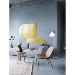 Muuto Pull Floor Lamp -Teddyssmith shop fiber lounge tube base ochre connect pebble rug pale rose around pull halves muuto org p