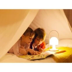 Marset FollowMe White Table Lamp -Teddyssmith shop follow me with kids scaled p 1